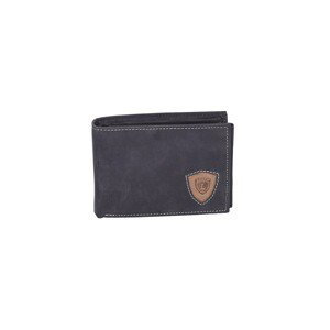 Men´s wallet with a black emblem