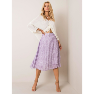 SUBLEVEL Purple polka dot skirt