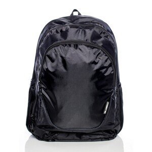 Black school backpack with side pockets
