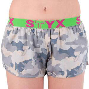 Women&#39;s shorts Styx art sports rubber beige camouflage (T557)