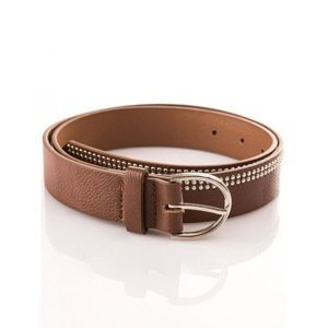 Brown belt with studs
