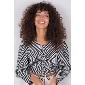 BSL Black and white striped blouse
