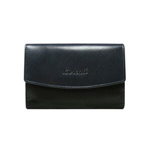 Ladies´ navy blue leather reversible wallet