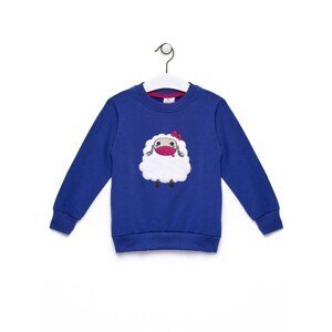 Navy blue sweatshirt for a girl with a sheep