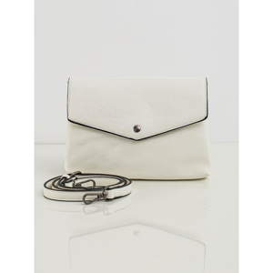 Ladies´ white bag with a flap