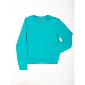 Basic green sweatshirt for teenagers