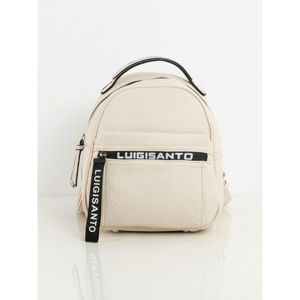 Light beige women´s backpack