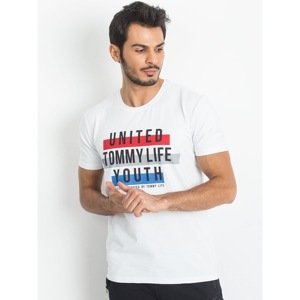 Men´s white TOMMY LIFE T-shirt