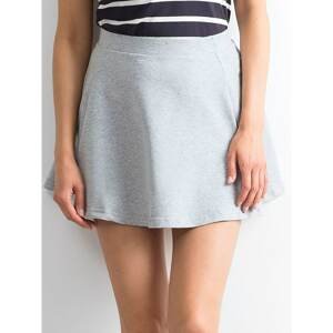 Light grey elongated miniskirt