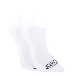 Styx low white socks with black logo (HN1061)