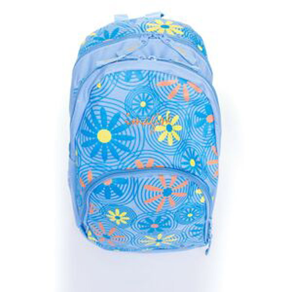 DISNEY school backpack with a flower pattern