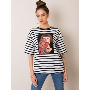 RUE PARIS White striped t-shirt