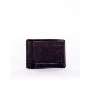 Men´s black and gray wallet with stitching
