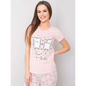 Light pink women´s cotton pajamas