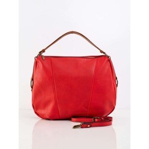 Women´s red bag with a belt