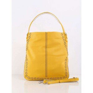 Yellow women´s bag made of ecological leather