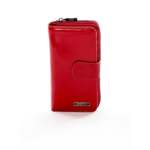 Women´s red leather wallet