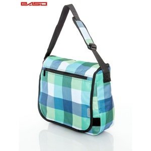 Shoulder bag with a check pattern
