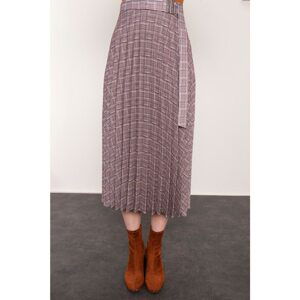 BSL Dark beige pleated skirt