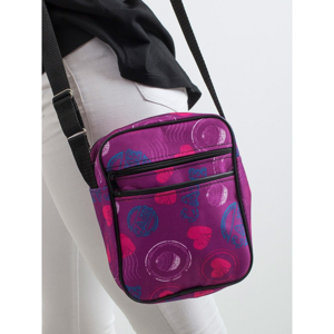 Patterned purple purse