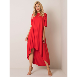 Red oversized dress