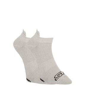 Styx low gray socks with black logo (HN1062)