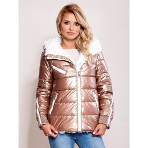 Pink metallic winter jacket