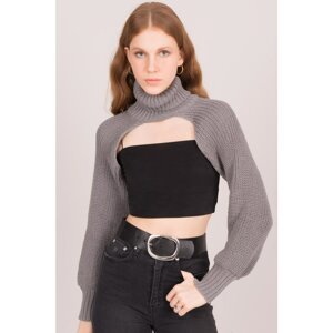 BSL Dark gray women´s turtleneck sweater
