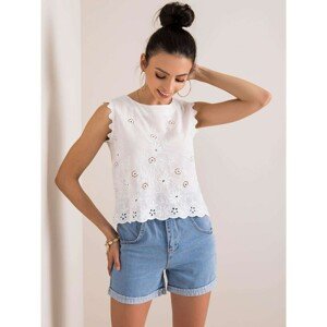 White embroidered top