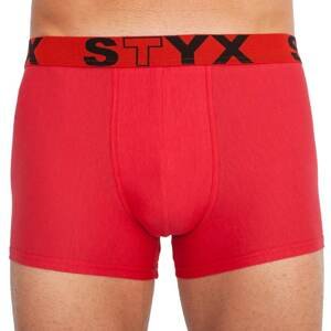 Men&#39;s boxers Styx sports rubber oversize red (R1064)