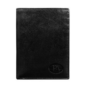 Men's Black Open Leather Wallet