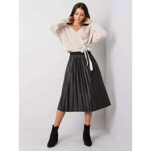 SUBLEVEL Black pleated skirt