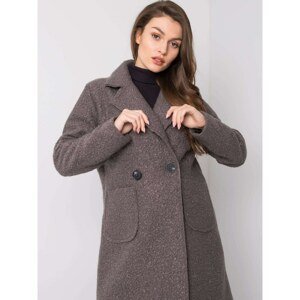 Women´s gray bouclé coat