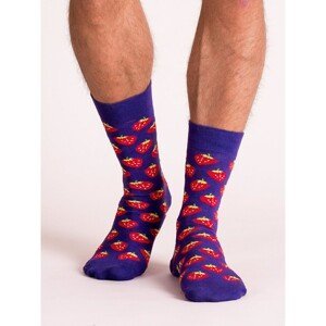 Men´s purple socks with a print