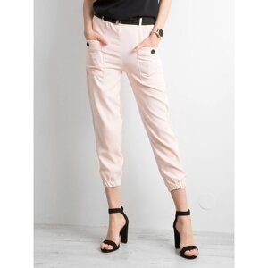 Light pink cargo trousers