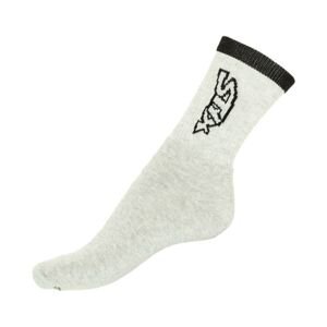 Styx classic socks gray with black inscription (H263)