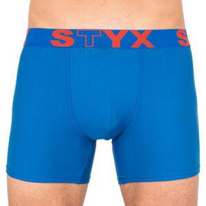 Men's boxers Styx long sports rubber blue