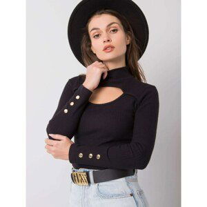 Women´s black turtleneck blouse