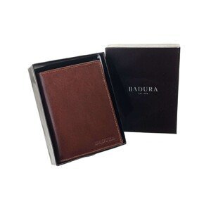 BADURA Brown rectangular men´s wallet