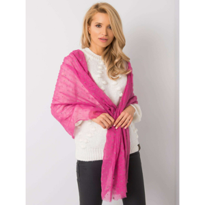 Pink scarf with small patterns