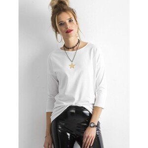 Basic blouse with 3/4 sleeves white 4