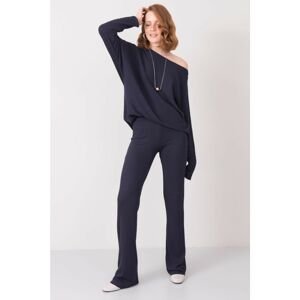 BSL Navy blue loose knitted pants