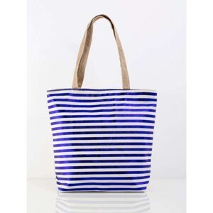 Ladies´ white and blue printed bag