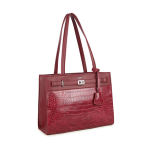 LUIGISANTO Maroon women´s eco-leather handbag