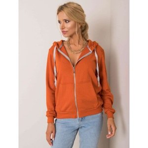 Dark orange cotton sweatshirt