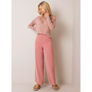 RUE PARIS Pink wide women´s pants