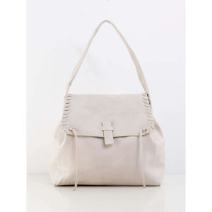 Light beige large bag with a flap