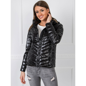 Black quilted jacket