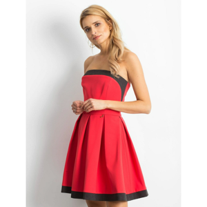 Flared coral dress