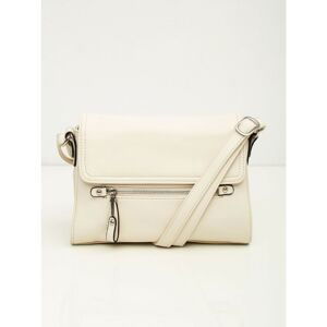 Cream women´s handbag made of ecological leather